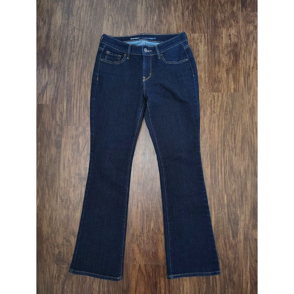 Old Navy Curvy Profile Mid Rise Bootcut Dark Wash Jeans Women's Size 2 Short - Picture 3 of 7